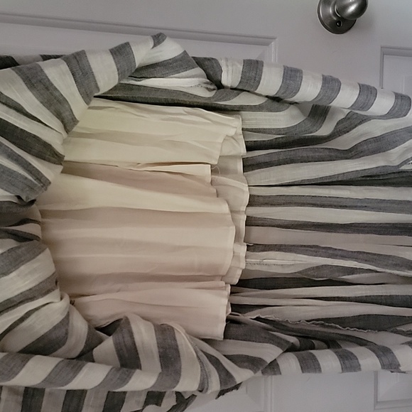 NWT Free People Striped Strapless Maxi Dress Size Large. - Picture 6 of 8